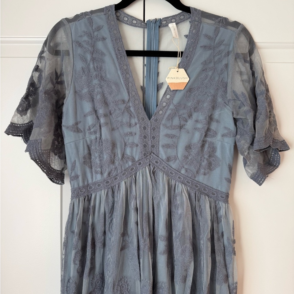 Pinkblush Blue Lace Dress